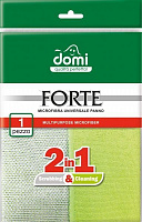 Салфетка абразивная Domi Forte микрофибра с абразивною сеткой 1 шт./уп. зеленый