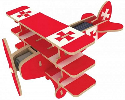 Конструктор Robotime Триплан на солнечных батарейках P320S