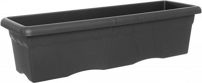 Горщик пластиковий Plastiken Terra Jardinera прямокутний 43,7л антрацит
