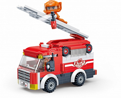 Конструктор BanBao new city пожарный автомобиль 7131