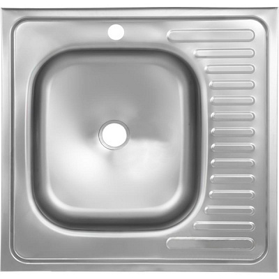 Мойка накладная Family z6604R 60x60 см чаша слева