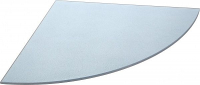 Полка стеклянная 350x350 мм синий металлик 