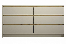 Комод Lion 3 6ш Бергамо 1600x430x860 мм кашемір/дуб артізан