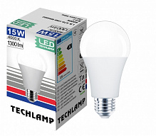 Лампа светодиодная Techlamp 15 Вт A70 матовая E27 220 В 4000 К 