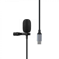 Мікрофон Promate ClipMic-C USB Type-C Black