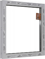 Вікно глухе ALMplast Delux 70 500x500 мм без відкривання