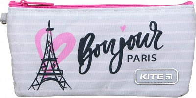 Пенал школьный Education K19-664-6 KITE белый с розовым