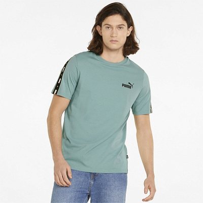 Футболка Puma ESS+ Tape Tee 84738250 р.L бірюзовий