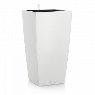 Горщик Lechuza 22/44 Кубіко Колор квадратний білий