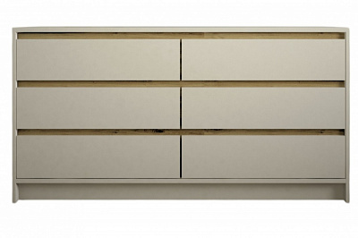 Комод Lion 3 6ш Бергамо 1600x430x860 мм кашемир/дуб артизан