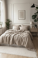 Комплект постельного белья 2.0 бежевый Laplandia