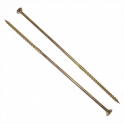 Шуруп конструкційний 6x220 мм жовтий цинк