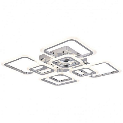 Люстра светодиодная Hopfen Fenster с пультом ДУ 120 Вт хром 