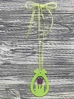 Декоративное изделие Гулівер Країна Подвеска Яйцо с тюльпаном сиреневым 10,5 см 142012