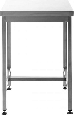 Стол производственный без полки и бортика Tehma 600x600x850 мм нержавеющая сталь