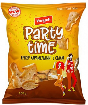 Крекер Yarych Party Time молочна карамель із сіллю 160 г