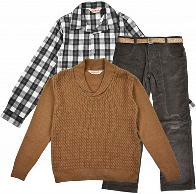 Комплект дитячого одягу Fornello 2231 р.122-128 коричневий 2231