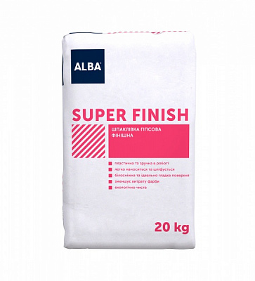 Шпаклевка АЛЬБА гипсовая финишная 