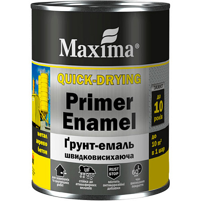 Ґрунт-емаль Maxima швидковисихаючий вишневий глянець 2.5кг
