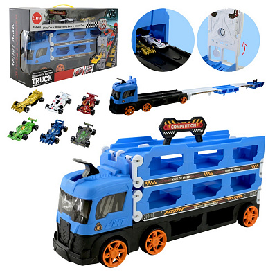 Трейлер-трек Shantou Гоночная трасса с 6 машинками TN-1274A