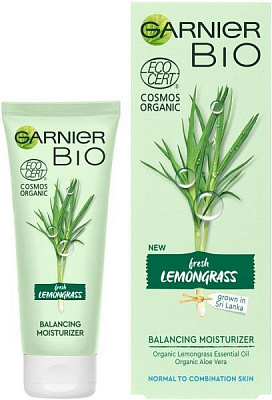 Крем для обличчя день-ніч Garnier зволожувальний з екстрактом лемонграсу для нормальної та комбінованої шкіри 50 мл