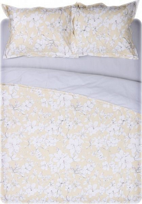 Комплект постільної білизни Bologna 2.0 бежевий із принтом Mascioni