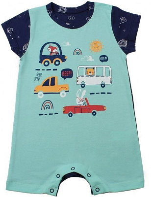 Песочник Фламинго для мальчиков р.80 ментоловый 504-417 