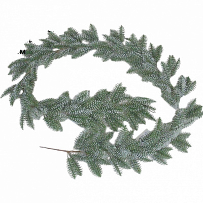 Декоративная гирлянда хвойная заснеженная 190 см RS1T1244