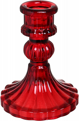 Подсвечник Glass 8х10,5 см красный CY060913 Sensio