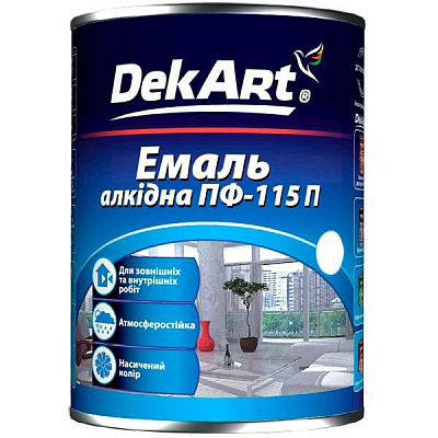 Эмаль DekArt алкидная ПФ-115П темно-зеленый глянец 2,8кг
