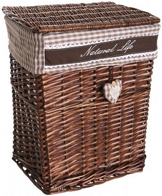 Корзина плетеная с текстилем Tony Bridge Basket JM16-10G-2 JM16-10G-2 