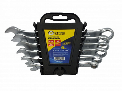 Набор ключей комбинированных Сталь 6 шт. 55325