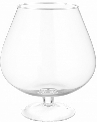 Ваза стеклянная Wrzesniak Glassworks коньячная 19-102B 24 см прозрачный