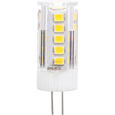 Лампа світлодіодна LightMaster LB-604 2 шт./уп. 12 В 4 Вт G4 прозора 2700 K