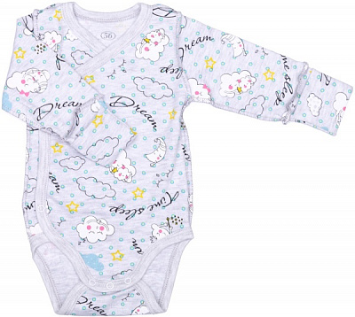 Комбинезон унисекс Фламинго р.62 меланж 146-005 