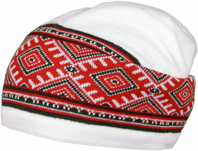 Шапка Cofee біла з принтом р. one size UA5500.06