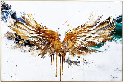 Картина на склі Gold Wings 80x120 см Styler GL-12652
