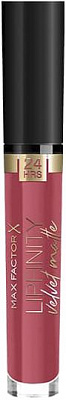 Помада жидкая Max Factor Lipfinity Velvet Matte Red Luxury 3,5 мл
