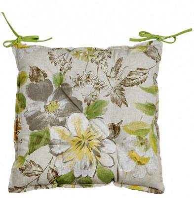Подушка на стул Цветок зеленый 40х40 La Nuit