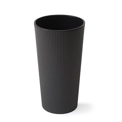 Вазон пластик LILIA jumper круглий графітовий 9,5 л Ламела (9508648)