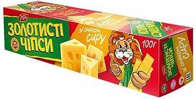 Чипсы ЖАЙВІР картофельные Золотистые со вкусом сыра 100 г 