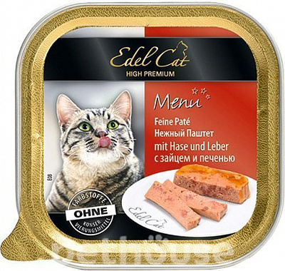 Корм Edel Cat з зайцем та печінкою 100 г