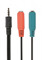Кабель Cablexpert 0,2 м (CCA-417) стерео аудіо 3.5мм 4-pin M / F 3.5 мм + мікрофон 