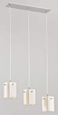 Люстра подвесная ALFA Ashley 3x60 Вт E27 янтарный 24503 