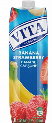 Нектар Vita бананово-клубничный 1л 