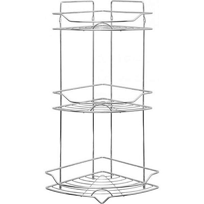 Полка угловая Lemax 3-х уровневая EBA-5004 S/S для ванной комнаты 255х255х560 мм 