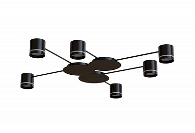 Люстра потолочная Hopfen STARK CL-6/3-133 6xGX53 BK 6xGX53 черный 