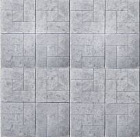 Тротуарная плитка Гранплит Паркет серая 300х300х30