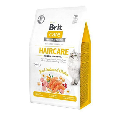 Корм Brit Care GF Haircare курка і лосось 400 г 171307