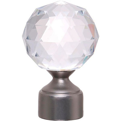 Наконечник Cardinal Кристалл-Шар наборной d25 мм сатин никель 